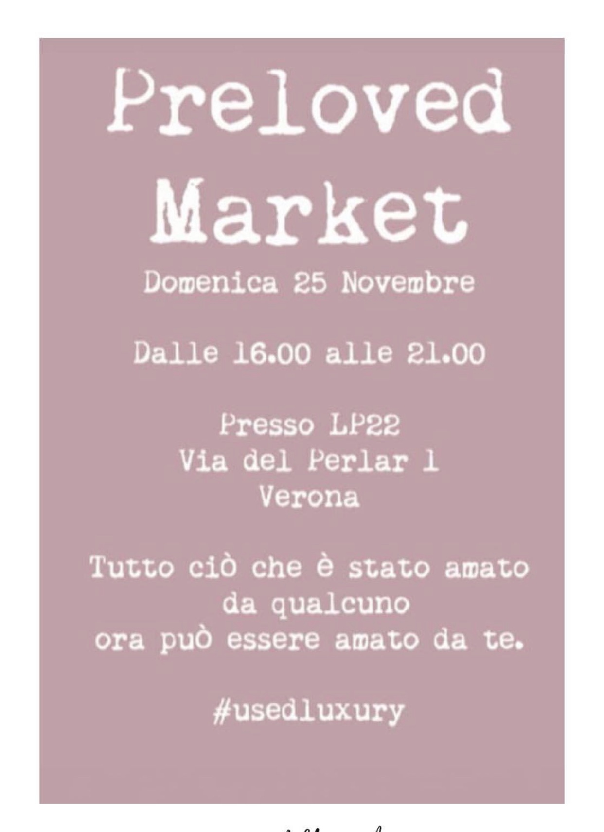 Preloved market verona